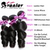 10A Brazilian Virgin Hair Loose Wave 4 Bundles 100% Unprocessed Wet And Wavy Human Hair Bundles Weave Wefts Weaving Remy Hair Extensions Natural Color Double Weft for Women 20 22 24 26 inch
