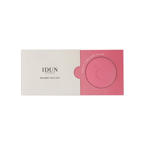 IDUN Minerals Mineral Blush - Pressed Powder - Glides On Smoothly - Offering Intense Color Payoff And Naturally Healthy Skin - Hallon - 0.18 Oz, Rosy Pink, (I0100276)