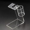 2PCS Tattoo Gun Holder Tattoo Machine Stand Clear Acrylic Coil Tattoo Machine Holder Rack Stand Display Shelf Best for Salon Personal Use