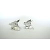 Generic Set of 2 tiny small silver tone butterfly acrylic hair claw clip