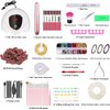 117 PCS Portable Electric Nail Drill Polish File Kit with 72W UV LED Nail Lamp Gel Manicure Dryer Lamp,Acrylic Nails Gel Polishing Shape Tools Supplies Set,Manicure Pedicure Nail Files DIY Decoration