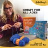 BeKnitting Knitting Starter Kit for Beginners | Great Craft for Adults and Kids | Yarn, Pompom Makers, Needles