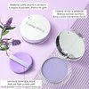 Chillab Lavender Matte Powder, Oil Control Face Pressed Chillab Lavender Matte Powder, Jelly Pressed Setting Powder with Mini Powder Puff