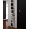 Piano Keys Wall Decal Sticker. Musical Instrument Decor. - Black, 10" x 72". Easy to Apply & Removable.