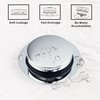 Artiwell Universal Tip Toe Bath Drain Stopper and Cover, Bathtub Drain Stopper, Replaces Lift and Turn, Tip-Toe and Trip Lever drains for Tub, EZ Installation and Clearing (Chrome Plated)