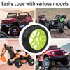 17mm Hub Wheel Rim Tires 1:8 Scale Off-Road RC Car Buggy Tyre Green Pack of 4