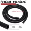 TuoLauthon High Temperature Black Silicone Vacuum Hoses Kit with Spring Clamp,Plastic T-Joiner, Zip Tie for Boost Hose Radiator Tank(5Feet Per Roll)
