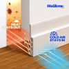 Holikme 2 Door Draft Stopper Under Door Draft Blocker Insulator Door Sweep Weather Stripping Noise Stopper Strong Adhesive White