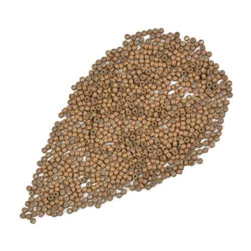 200 Pcs 3.0mm Hair Beads Silicone Lined Copper Nano Rings Micro Links Beads for Hair Extensions (Dark Blonde)