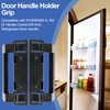 3316882900 RV Refrigerator Door Handle Holder Grip Compatible with 3316882.900 S,Std Dr Handle Combo-6/8 Amii DM2672, DM2682, DM2872, DM2882 Refrigerators with Airing Cards - 2 Pack Black Hardware