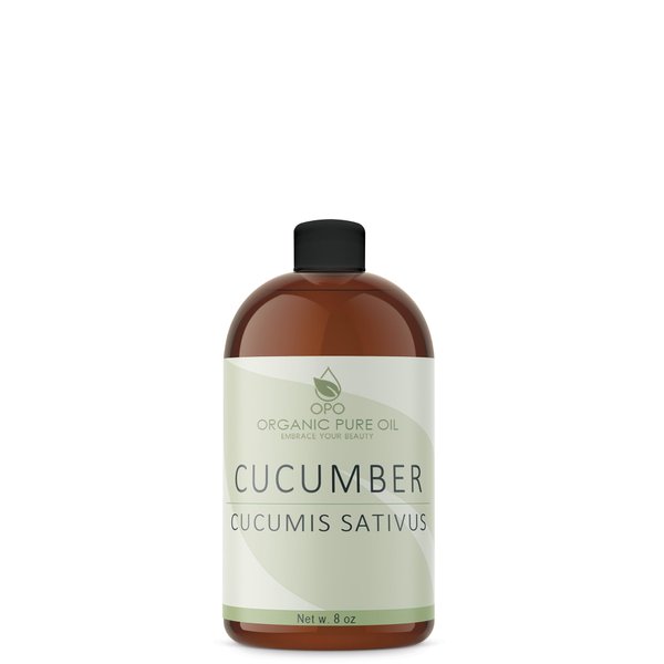 Cucumber Seed Oil 100% Pure Unrefined Cold Pressed Non GMO Vegan Bulk Carrier Oil for Face Skin Hair Body DIY Soap Making - 32 oz 1 Quart - Soothing Softens Hydrating Nourishing Skin Rejuvenating- OPO