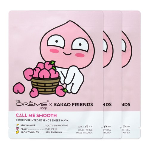 The Crème Shop APEACH CALL ME SMOOTH Printed Essence Sheet Mask (3 Pack)