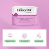 The Honey Pot Company - Pads for Women - Non-Herbal Regular Flow w/Wings - Organic Cotton Cover & Ultra-Absorbent Pulp Core - Sanitary Pads for Women - Feminine Care - FSA & HSA Eligible - 20 ct