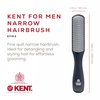 Kent KFM3 Gel Styling Hair Brush for Men - 9 Row Mens Hair Brush with Ionic Anti Static Bristles Great for a Daily Mens Styling Brush - Kent Brush Detangling and Smoothing Short to Medium Length Hair