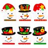 80UncleKimby 16PCS Snowman Christmas Crafts for Kids: DIY Ornament Kit Bulk, Winter Holiday Gifts Party Classroom Favors Activities
