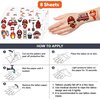 96 PCS Firefighter Day Temporary Tattoos Sticker Car Fire Truck Themed Birthday Party Decorations Favors Supplies Gifts Boys Girls Baby Shower Adult Cute Tattoo School Prizes Reward Themed