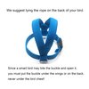 VANFAVORI Bird Harness with Buckle Clip and A Leash Rope,Easy to Wear Outdoor Flying Kit for Bird Parrots Cockatiel S Size Weight 85-105 Grams,Blue
