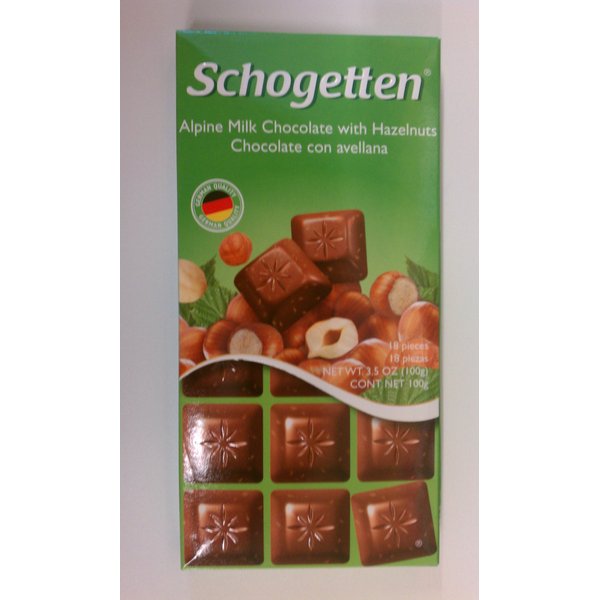 Schogetten Alpine Milk Chocolate with Hazelnuts