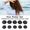 Betued Magic Hair Rollers, 20pcs Mushroom Shaped Silicone Hair Curler Set, Gentle on Hair, Household Women Girls Hair Styling Tool for All Hair Lengths Black