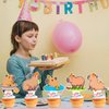 Capybara Cupcake Toppers Capybara Birthday Party Decorations 48Pcs Capybara Theme Cake Decorations Capybara Animals Cake Toppers for Capybara Lovers Baby Shower Supplies