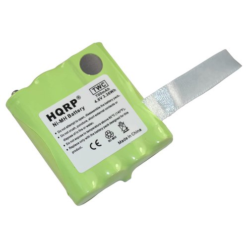 HQRP Two Rechargeable Batteries Compatible with Midland LXT-480 / LXT480 / LXT-490 / LXT490 / LXT490VP3 Two-Way Radio