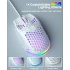 SOLAKAKA SM900 White Wired Gaming Mouse with Honeycomb Shell,12800 DPI,7 Programmable Buttons,Lightweight Gaming Mice Ergonomic Computer Mouse Gaming for Windows/PC/Mac/Laptop Gamer