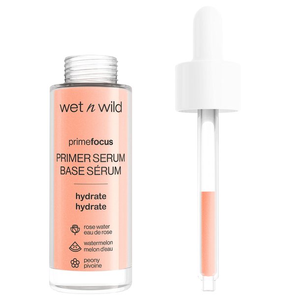 wet n wild Prime Focus Primer Serum for Face, Hydrating for Dry Skin, Makeup Primer Serum