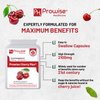 Cherry Max+ 2100mg Montmorency Cherry Added with Black Cherry I 90 Vegan Capsules High Strength I Made in The UK by Prowise Healthcare