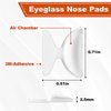 Clear Eyeglass Nose Pads - SMARTTOP Stick on 2.5mm Silicone Anti Slip Adhesive Eyewear Nose Pads Cushions for Eyeglasses Sunglasses Spectacles - 12 Pairs