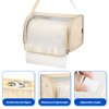 Kitchen Paper Towel Holder, Hanging Paper Towel Dispenser with Transparent Cover, Easy to Tear Papers Waterproof Papers Towels Holder for Kitchen Organization and Storage (Beige)