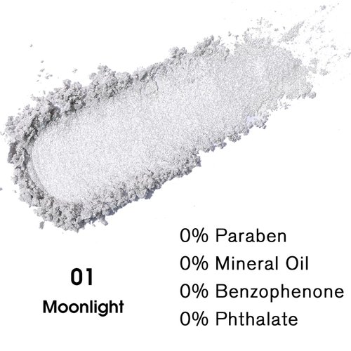 UCANBE Moonlight Single Eyeshadow Palette, Highly Pigmented Glitter Eye Shadow Powder, Professional Long-Lasting Waterproof Makeup Palette