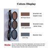 Moakxer Eyebrow Powder,Waterproof Eyebrow Stamp Powder Seal Perfect Nature Eye Brow Powder Tinting Coloring Kit Delicate Shape (201# Dark Brown)