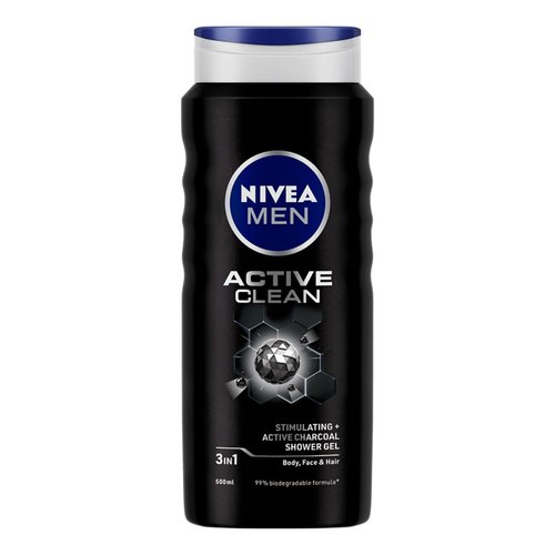 Nivea Active Clean Shower Gel, 500 g