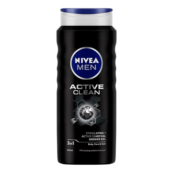 Nivea Active Clean Shower Gel, 500 g