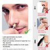 Nose and Ear Hair Waxing Kit - Hair Removal Set for Men and Women with 50g Wax Beads, 20 Applicators, 10 Paper Cups, and 10 Mustache Guards