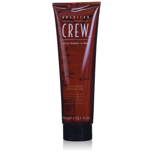 American Crew Men's Hair Gel, Firm Hold, Non-Flaking Styling Gel, 13.1 Fl Oz