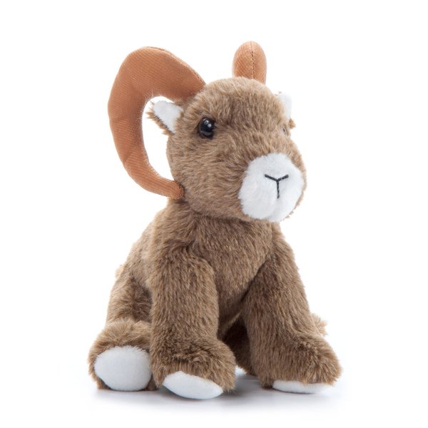 The Petting Zoo Big Horn Sheep Stuffed Animal Plushie, Gifts for Kids, Wild Onez Babiez Zoo Animals, Big Horn Sheep Plush Toy 6 inches