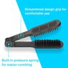 Garqitwan Hair Brush, Double Sided Straightening Detangler Comb, Boar Bristle Hair Brush for Smoothing and Straight Hair Styles, Black-brown