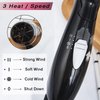 Folding Hair Dryer Compact Blow Dryer Portable Professional Hair Dryer Negative Ionic Low Noise Hair Dryer 3 Heat Settings Lightweight Mini 8x7inch Hair Dryer for Men and Women