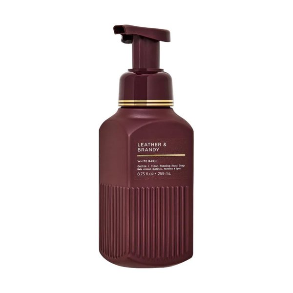 Bath and Body Works Leather & Brandy Gentle Foaming Hand Soap 8.75 Ounce (Leather & Brandy)