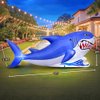 7 FT Shark Inflatable Decoration, Spring Inflatable Blow Up Animal Decorations Built LED Lights for Outdoor Yard Farm Lawn Holiday Garden Birthday Party