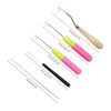 5PCS Latch Hook, Different Sizes Small Crochet Hooks Needle for Hair