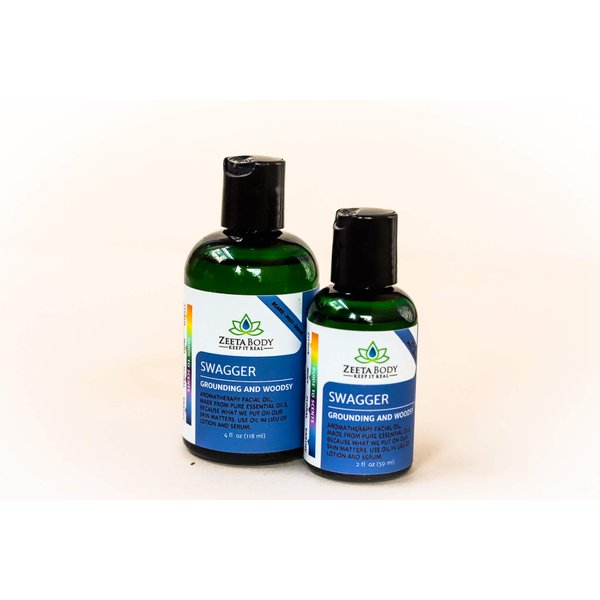 Zeeta Body Swagger Shave/Beard Oil - With Real Oils And Herbs 2Oz.