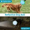 QDAN Reflective Dog Toys : Dog Soccer Ball with Straps, Interactive Dog Toys for Tug of War, Night Dog Balls for Small Medium Dogs, Dog Outdoor Toys, Dog Birthday Gifts (6 inch)