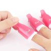 KINGMAS 10 Pcs Gel Nail Polish Remover Clips, Plastic Acrylic Nail Art Remover Soak Off Wrap Cleaner Cap Clip