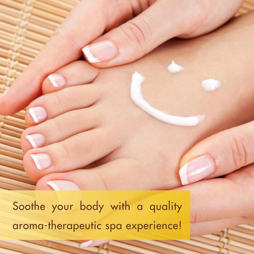 SPA REDI - Body and Foot Cream Mask, Milk and Honey, 16 Oz - Pedicure Massage for Tired Feet and Body, Hydrating, Fresh Skin - Infused with Hyaluronic Acid, Amino Acids, Panthenol, Comfrey Extract