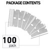 Headley Tools Razor Blades Single Edge, 100 pcs Single Edge Razor Blade for Razor Blade Scraper (Pack of 100)