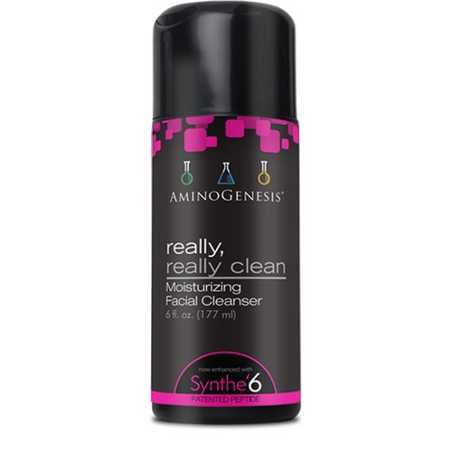 AminoGenesis Really, Really Clean Daily Facial Cleanser, Face Wash For Anti Aging, Oily, Dry, Sensitive, Acne prone Skin