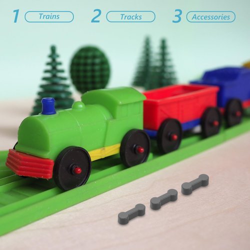 UPKOCH Plastic Dog Bone Track Connectors 20pcs Train Track Adapter Connector Pieces Toy Train Set Accessories for Teens to Make Wood Railway Track