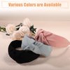 VOCOSTE Knotted Headbands, Solid Colors Top Knot Headbands, Elastic Headbands for Women, Non-slip Knot Hair Bands Hair Hoop Headpiece, Black